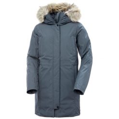 Damska wodoodporna kurtka z kapturem Helly Hansen Senja. Szare kurtki Helly Hansen, m, bez wzorów, z futra, z kapturem. Za 1,114.10 zł.