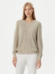 Marella Sweter Dario 2513361121 Beżowy Relaxed Fit. Brązowe swetry Marella, s, bez wzorów, z wiskozy, bez ramiączek. Za 849.99 zł.