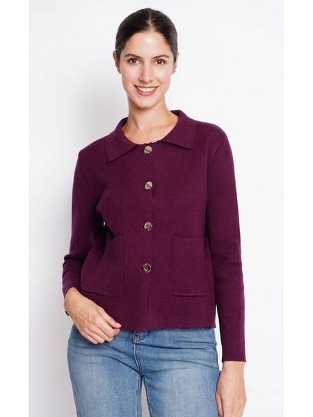 William de Faye Kurtka koszulowa w kolorze fioletowym rozmiar: 34. Różowe kurtki William de Faye, bez wzorów, klasyczne, bez kaptura. Za 132.05 zł.