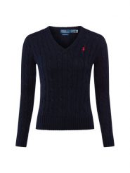 Polo Ralph Lauren Sweter damski z dzianiny Kobiety Bawełna niebieski jednolity, S. Niebieskie swetry Polo Ralph Lauren, s, bez wzorów, z bawełny, bez ramiączek. Za 989.95 zł.