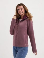TRAVELIN' Kurtka polarowa w kolorze fioletowym rozmiar: S. Różowe kurtki Travelin', s, bez wzorów, z polaru, bez kaptura. Za 239.99 zł.