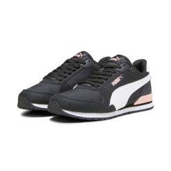Buty do chodzenia damskie Puma ST Runner v3 NL Black White. Białe buty treningowe Puma, bez wzorów, z materiału, bez zapięcia, trekkingowe. Za 199.99 zł.