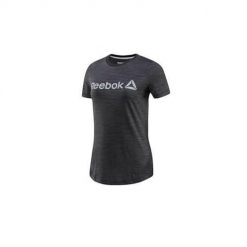 Koszulka sportowa damska Reebok EL Logo Marble Tee. Szare t-shirty sportowe Reebok, uniwersalny, bez wzorów, z dresówki, bez ramiączek, na fitness i siłownię. Za 129.99 zł.