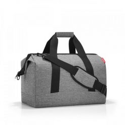 Torba allrounder L twist silver. Szare torby podróżne Reisenthel, bez wzorów, na ramię. W wyprzedaży za 236.00 zł.