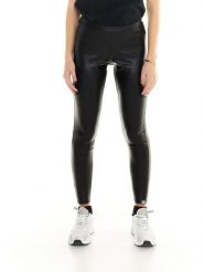 Legginsy Leone 1947 Glam Winter Damen Kunstleder z etykietą Etikett. Czarne legginsy LEONE 1947 APPAREL, bez wzorów, ze skóry. Za 294.70 zł.