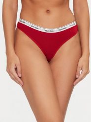 Calvin Klein Underwear Figi brazylijskie 000QD5246E Czerwony. Czerwone figi Calvin Klein Underwear, bez wzorów, z bawełny. Za 59.99 zł.