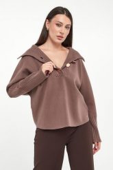 Sweter damski z kołnierzem JOSEPH RIBKOFF. Swetry Joseph Ribkoff, s, bez wzorów, bez ramiączek. Za 989.00 zł.
