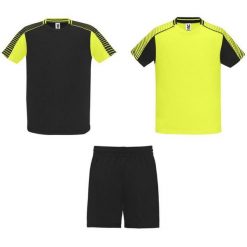 Zestaw Sportowy Juve Dla Dorosłych Unisex. Czarne szorty ROLY, bez wzorów, sportowe. Za 112.99 zł.