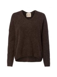 MOS MOSH Sweter z zawartością alpaki - MMThora Kobiety Wełna brązowy, XS. Brązowe swetry Mos Mosh, xs, bez wzorów, z dzianiny, eleganckie, bez ramiączek. Za 549.95 zł.