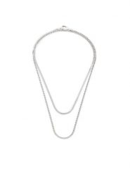 Calvin Klein Naszyjnik 35000592 Srebrny. Szare naszyjniki Calvin Klein, z tworzywa sztucznego, metalowe. Za 269.99 zł.