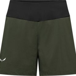 Damskie spodenki turystyczne Salewa Pedroc Light. Czarne szorty sportowe Salewa, bez wzorów, z materiału, trekkingowe. Za 305.50 zł.