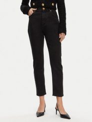 Balmain Jeansy DF1MG007DB67 Czarny Slim Fit. Czarne jeansy Balmain, bez wzorów, z bawełny. Za 2,519.00 zł.