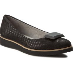 Półbuty SERGIO BARDI - Ilda FW1269617AF 401. Czarne półbuty wsuwane Sergio Bardi, z aplikacjami, z nubiku, eleganckie, bez obcasa, na płaskiej podeszwie. W wyprzedaży za 149.00 zł.