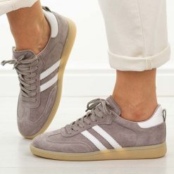 Khaki skórzane półbuty damskie Cambell 98326. Brązowe półbuty wsuwane Cambell, na jesień, bez wzorów, z jeansu, biznesowe, bez obcasa, na płaskiej podeszwie. Za 229.00 zł.