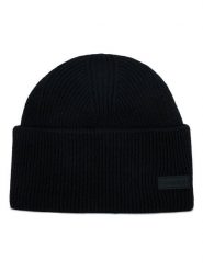 Calvin Klein Czapka Essential Patch Docker K50K510662 Czarny. Czarne czapki zimowe Calvin Klein, bez wzorów, z materiału. Za 239.99 zł.