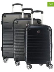 Canadian Peak 3-częściowy zestaw "Shockeak" w kolorze czarnym rozmiar: onesize. Czarne walizki Canadian Peak. Za 404.99 zł.