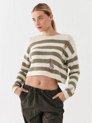 ONLY Sweter 15300376 Beżowy Regular Fit. Brązowe swetry ONLY, xs, bez wzorów, z syntetyku, bez ramiączek. Za 99.99 zł.