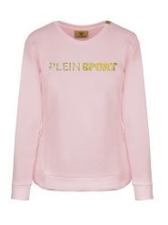 Plein Sport Bluza w kolorze jasnoróżowym rozmiar: S. Różowe bluzy bez kaptura Plein Sport, s, bez wzorów, bez kaptura. Za 198.56 zł.