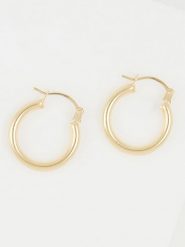 OR ÉCLAT Złote kolczyki-kreole "Théa" rozmiar: onesize. Żółte kolczyki Or Éclat, złote. Za 391.99 zł.