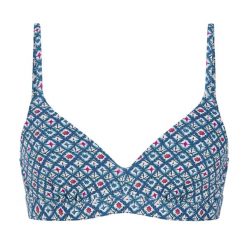 Góra od stroju kąpielowego Protest Mixwish. Niebieskie bikini Protest, bez wzorów. Za 169.99 zł.