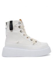 Inuikii Trampki Matilda Canvas High 30103-025 Biały. Białe trampki Inuikii, bez wzorów, z materiału, bez zapięcia. Za 999.99 zł.