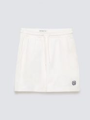 Szorty damskie dresowe z niewielkim haftem białe Meganta 100. Białe szorty BIG STAR, bez wzorów, z bawełny. Za 119.99 zł.