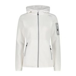 Polar z kapturem dla kobiet CMP. Białe bluzy z polaru CMP, l, bez wzorów, z polaru, narciarskie. Za 338.50 zł.