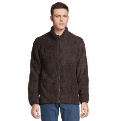 Bluza Polarowa Unisex Dla Dorosłych Z Zamkiem Błyskawicznym. Brązowe bluzy bez kaptura SOL'S, na zimę, s, bez wzorów, z polaru, bez kaptura, trekkingowe. Za 274.99 zł.