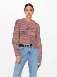 ONLY Sweter ze wzorem rozmiar: L. Swetry ONLY, l, bez wzorów, ze splotem, bez ramiączek. Za 83.62 zł.