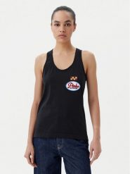 PINKO Top Noel 105269 A2ME Czarny Regular Fit. Czarne topy Pinko, xl, bez wzorów, z bawełny, bez kołnierzyka, bez ramiączek. Za 509.99 zł.