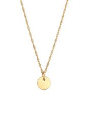 Elli Damski wisiorek płytkowy okrągłay ze srebra 925 Sterling Silver Naszyjniki 1 ct. Szare naszyjniki Elli, z materiału, srebrne. Za 249.89 zł.