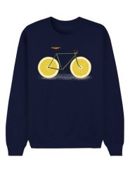 WOOOP Bluza "Zest" w kolorze granatowym rozmiar: XL. Niebieskie bluzy Wooop, xl, bez wzorów, z bawełny, bez kaptura. Za 105.88 zł.