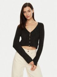 ONLY Kardigan Rica 15334914 Czarny Slim Fit. Czarne swetry ONLY, xs, bez wzorów, z syntetyku, bez ramiączek. Za 79.99 zł.