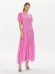 Haveone Sukienka letnia AFF-L013 Fioletowy Regular Fit. Fioletowe sukienki Haveone, l, bez wzorów, z wiskozy, bez kołnierzyka, bez ramiączek. Za 359.99 zł.