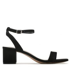 Sandały ONLY Shoes. Czarne sandały ONLY SHOES, bez wzorów, bez obcasa, na słupku, bez zapięcia. Za 229.99 zł.
