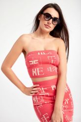 TOP ELISABETTA FRANCHI. Topy Elisabetta Franchi, bez wzorów, bez kołnierzyka, bez ramiączek. W wyprzedaży za 487.07 zł.