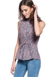 BLUZKA DAMSKA MUSTANG EVI SUMMER BLOUSE 1009464 11711. Bluzki Mustang, s, bez wzorów, bez kołnierzyka, bez ramiączek. W wyprzedaży za 39.99 zł.