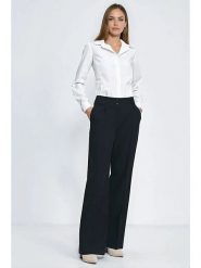 Nife Spodnie w kolorze czarnym rozmiar: 38. Czarne spodnie materiałowe Nife, bez wzorów, z materiału. Za 193.70 zł.