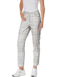 Heine Spodnie w kolorze szaro-białym rozmiar: 36. Szare spodnie materiałowe Heine, bez wzorów, z materiału. Za 126.99 zł.