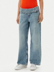HUGO Jeansy Glory_B 50541520 Niebieski Relaxed Fit. Niebieskie jeansy Hugo, bez wzorów, z bawełny. Za 649.99 zł.