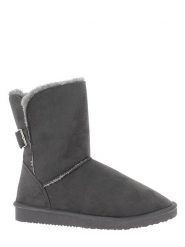 ISLAND BOOT Botki zimowe "Boulder" w kolorze antracytowym rozmiar: 36. Czarne botki Island Boot, bez wzorów, z materiału, bez obcasa, bez zapięcia. Za 116.61 zł.