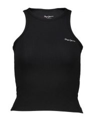 Pepe Jeans Top w kolorze czarnym rozmiar: M. Czarne topy sportowe Pepe Jeans, m, bez wzorów, z jeansu. Za 61.75 zł.