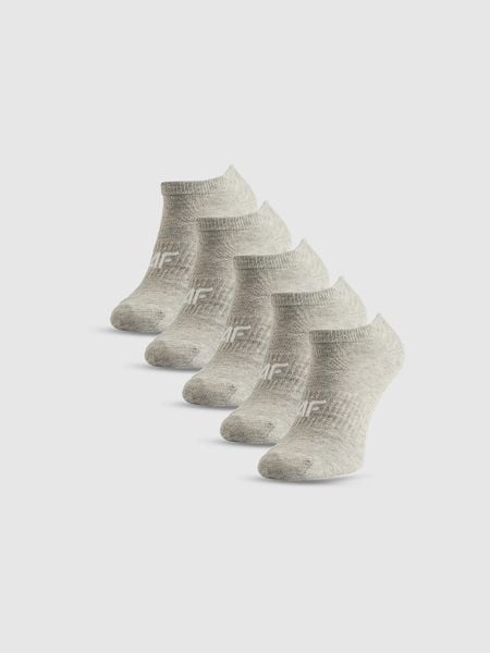 4F Skarpetki stopki (5-pack) damskie - szare 39-42. Szare skarpetki 4f, bez wzorów, z bawełny. Za 59.99 zł.