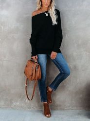 LA Angels Sweter w kolorze czarnym rozmiar: XL. Czarne swetry LA Angels, xl, bez wzorów, ze splotem, bez ramiączek. Za 160.95 zł.