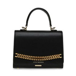 Torebka Steve Madden. Czarne torebki klasyczne Steve Madden, bez wzorów, klasyczne, bez dodatków. Za 229.99 zł.