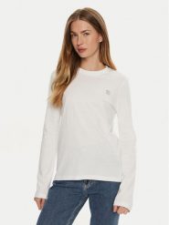 Calvin Klein Jeans Bluzka J20J224549 Biały Regular Fit. Białe bluzki Calvin Klein Jeans, s, bez wzorów, z bawełny, bez kołnierzyka, bez ramiączek. Za 139.99 zł.