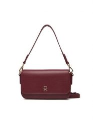 Tommy Hilfiger Torebka Th Icon Conv AW0AW17677 Bordowy. Czerwone torebki klasyczne Tommy Hilfiger, bez wzorów, ze skóry, bez dodatków. Za 509.99 zł.