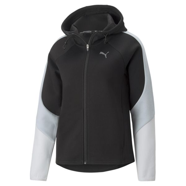 Sweatshirt damska bluza z kapturem z pełnym zamkiem Puma Evostripe. Czarne bluzy z kapturem Puma, na zimę, xs, bez wzorów, z kapturem. W wyprzedaży za 229.65 zł.