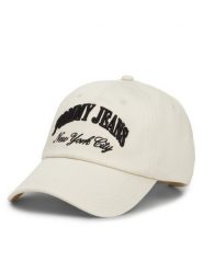 Tommy Jeans Czapka z daszkiem Hot Summer AW0AW15959 Beżowy. Brązowe czapki z daszkiem Tommy Jeans, bez wzorów, z bawełny. Za 99.99 zł.
