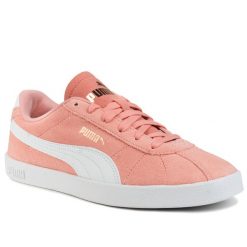Buty trampki damskie sportowe skóra Puma CLUB II. Białe trampki Puma, bez wzorów, ze skóry, sportowe, bez zapięcia. Za 139.00 zł.